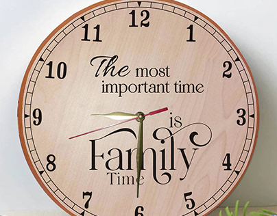Custome Personalised Wooden Wall Clock