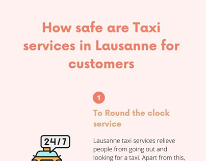 How safe are Taxi services in Lausanne for customers