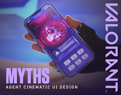 MYTHS Agent Cinematic UI Design - VALORANT