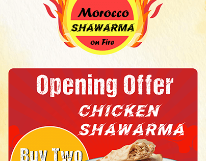 Morocco Shawarma Logo & Poster - Design