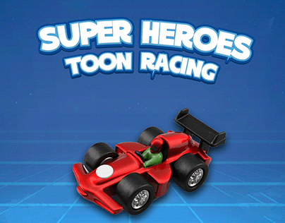 Super Hero Toon Racing Game UI
