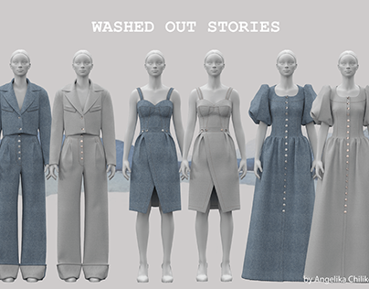 Washed out Stories \ Trilogy of Denim looks