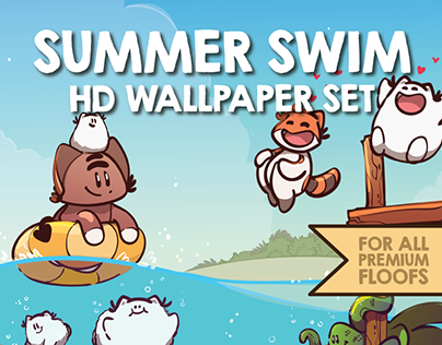 Summer Swim June 2023 HD Wallpaper Pack