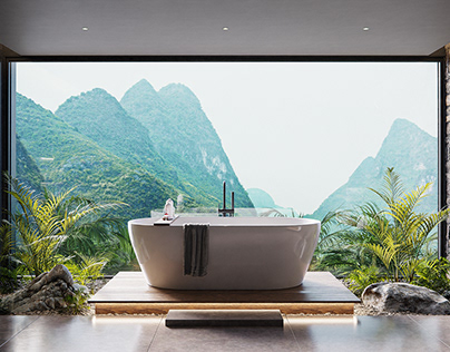 Project thumbnail - Landscape Modern Bathroom