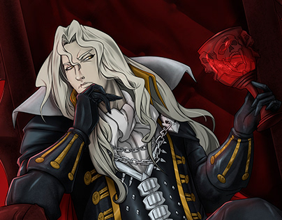 Alucard from Castlevania illustration (Remake)