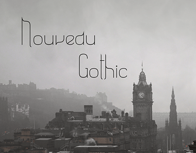 Nouveau Gothic - Tipografia