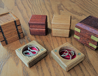Hardwood Ring Boxes