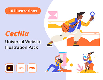 Illustration Pack - Cecilia