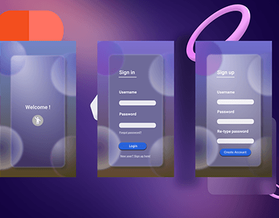 Mobile Login | Signup UI Screens