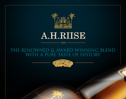 Social media and web banners for A.H. Riise's XO RUM