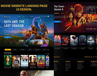 I have Design Landing page for Movie website.