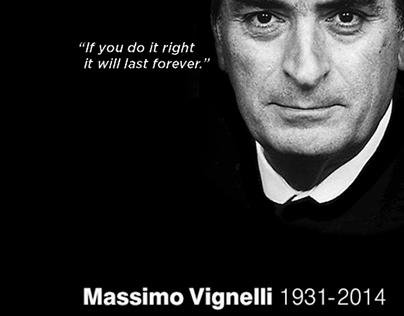 Massimo Vignelli Exhibit Poster
