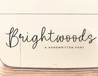 FONT | Brightwoods Handwritten