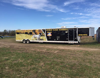 World Class Kennels trailer I did the graphics for.