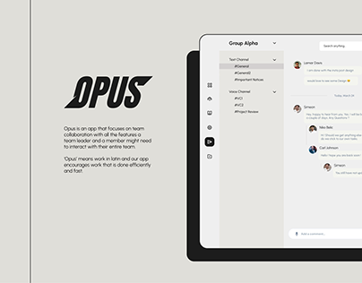 OPUS: A collaborative Design tool. Runner-up D-Frame