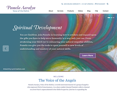 Website Design: Pamela Aaralyn, Healer