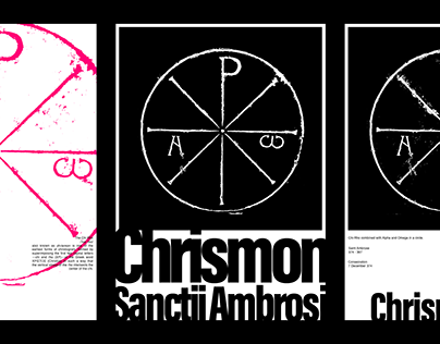 Chrismon of Saint Ambrose Posters ☧