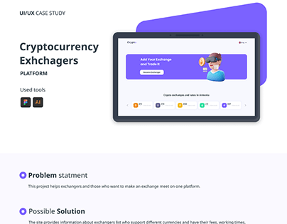 Cryptocurrency Exchanger Web Case study