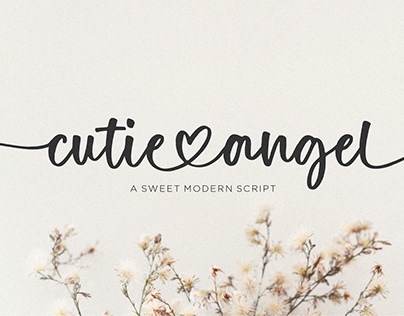 FONT | Cutie Angel Sweet Modern Script
