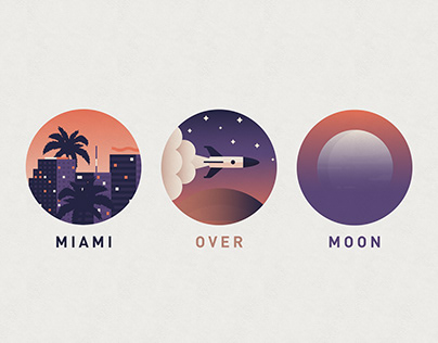 Miami Over Moon - Band Artwork