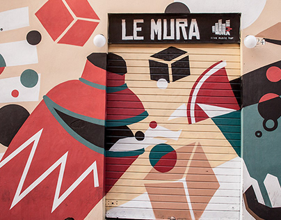 Le Mura wall painting
