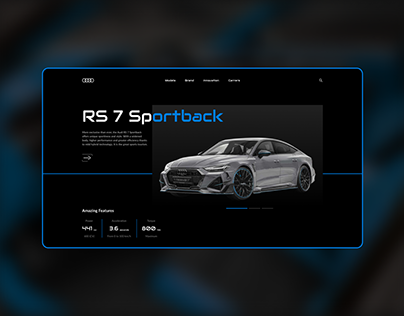 Audi RS7 Sportback - Website Concept