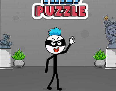 stickman thief puzzle game main menu