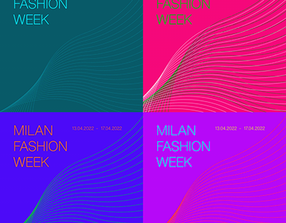 Posters for Milan Fashion week