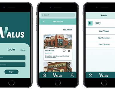 VALUS| App Design and Prototype