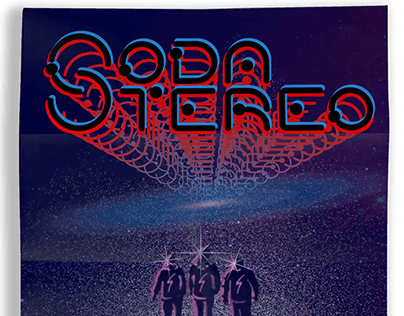 Experimental Type Poster: Soda Stereo Tour Poster