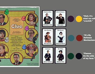 Clue: A New Comedy Play - Sketches and Mood Board