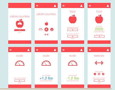 Calorie Counter App UI/UX by Khalid Saied ~ EpicPxls