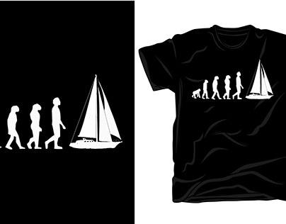 Sailing Evolution T-shirt Design