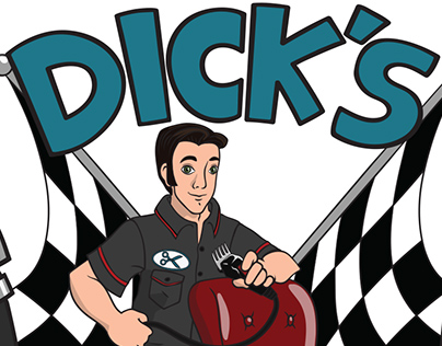 "Dick's Service Station" Logo