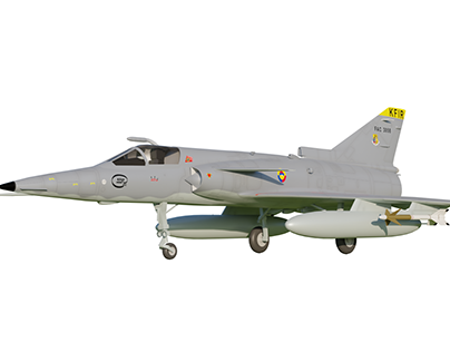 Colombian Air Force - KFIR - 3D Model + texture