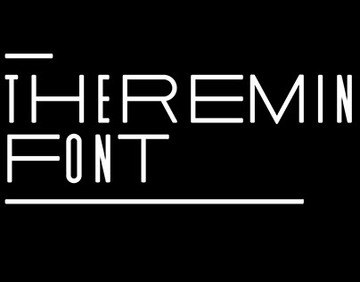 THEREMIN Font