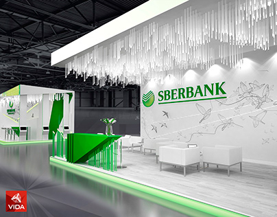 Exhibition stand for Sberbank