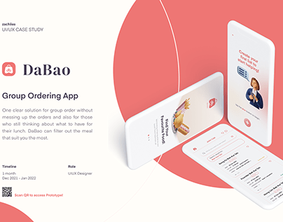 UIUX Case Study Project : DaBao - Group Ordering App