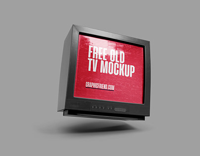 Free Old TV Mockup