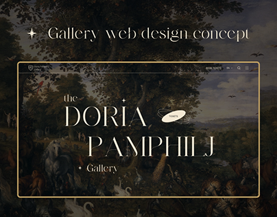 Doria Pamphilj Art Gallery Website Concept