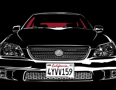 Custom Illustration Works - Lexus IS300