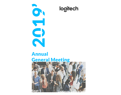 Annual General Meeting Branding for Logitech