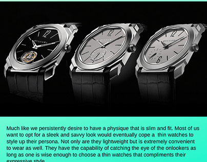 Ultra thin mens watches