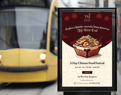 Project thumbnail - Taj West End - Food Poster Design