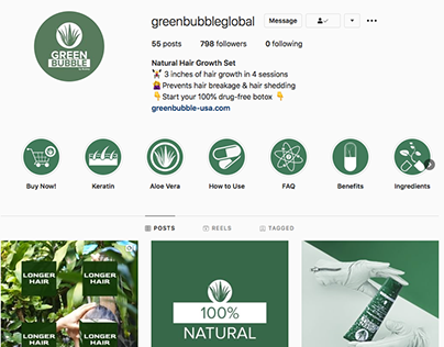 Greenbubble Social Media Page Design