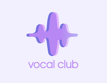 Логотип для приложения по вокалу "vocal club"