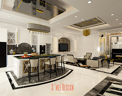 LUXURIOUS RESIDENCE IN WHITE CLASSIC GLAM STYLE