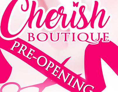 Cherish Boutique -Pre Opening Flyer