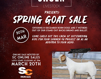 Livestock Sale Flyer
