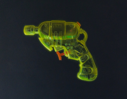Neon water pistol